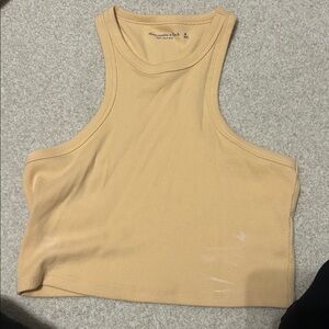 Abercrombie & Fitch Light Tan Ribbed Tank